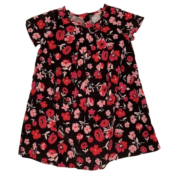 GAP Other - Gap Baby(3yrs) Black and Pink Poppy Corduroy Short Sleeve Dress - Size 3T
